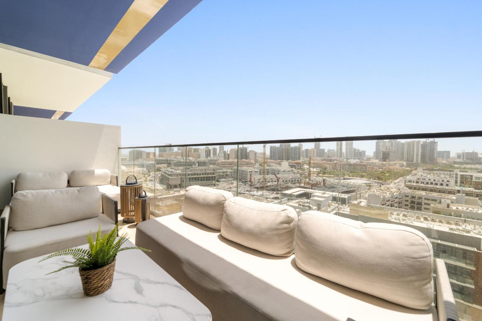 Vayk - Beautiful 1bd Retreat In Binghatti Corner Apartment *